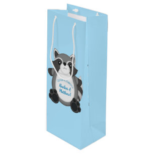 Raccoon Baby Shower Blue