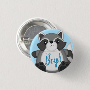 Raccoon Baby Shower Blue Knapp