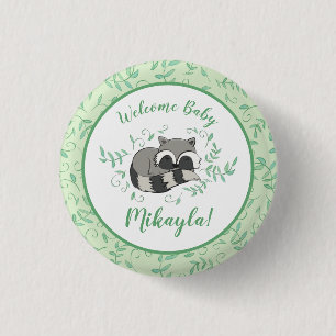 Raccoon Baby Shower Knapp
