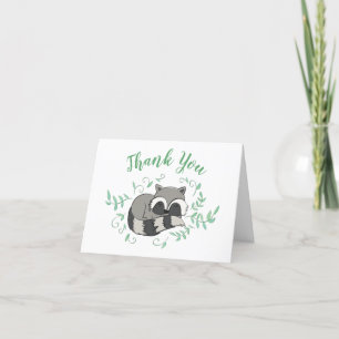 Raccoon Baby Shower Tack Kort