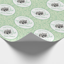 Raccoon Baby Shower Woodland Animals Presentpapper