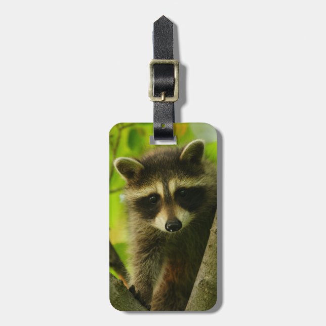 raccoon bagagebricka (Vertikal Framsida)