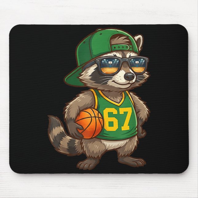 Raccoon Basketball 67 Gen Alpha Slang Srts Men Boy Musmatta (Framsidan)
