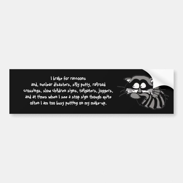 Raccoon Bildekal (Framsidan)