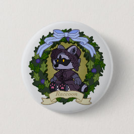 Raccoon Button Knapp