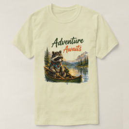 Raccoon Camping | Äventyr Väntar Utomhus T Shirt