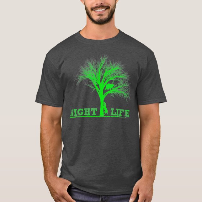 Raccoon Coon Hunting Night Life Raccoon Gifts T Shirt (Framsida)