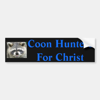raccoon Coonjägare för Kristus Bildekal
