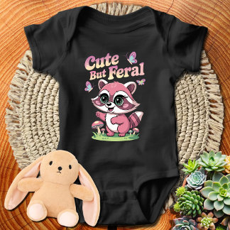 Raccoon Cute Men Feral T Shirt