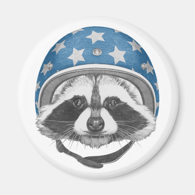 Raccoon Daredjävjävel Magnet (Framsidan)