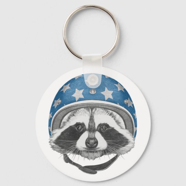 Raccoon Daredjävjävel Nyckelring (Framsida)