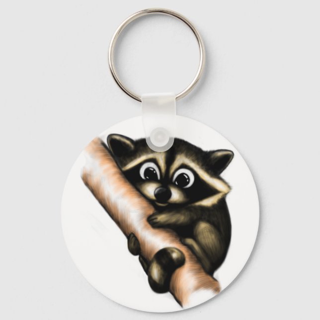 Raccoon Design Nyckelring (Framsida)