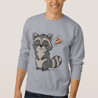 Raccoon Dream - Pizza! Lång Ärmad Tröja