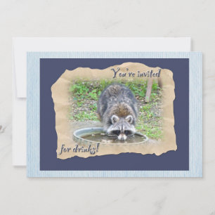 Raccoon - Du är inbjuden för drycker Inbjudningar