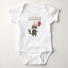 Raccoon First Birthday  T Shirt