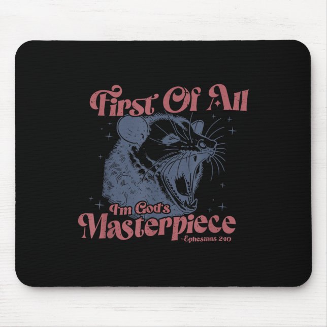 Raccoon First Of All I'm God's Masterece  Musmatta (Framsidan)
