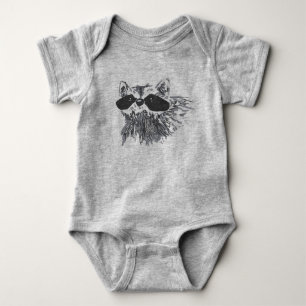 Raccoon för djurliv för hand plockadeskog djur t shirt