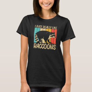Raccoon För manar Women Common Raccoon T Shirt