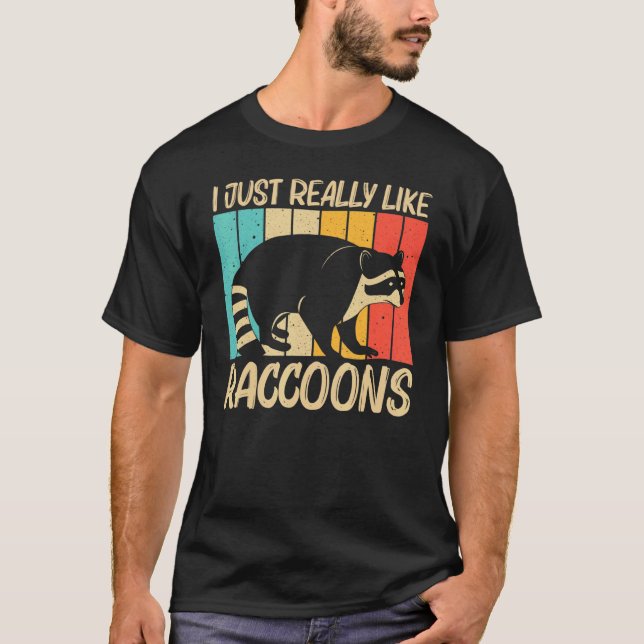 Raccoon For Men Women Common Raccoon  1 T Shirt (Framsida)
