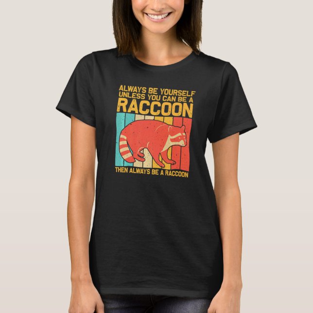Raccoon For Men Women Kids Raccoon T Shirt (Framsida)