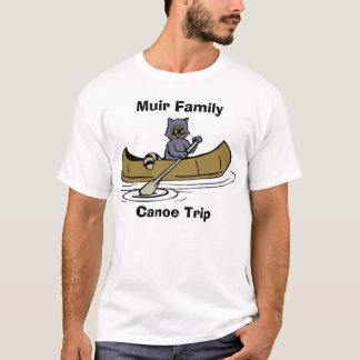 Raccoon för resa för Muir familjkanot Tee Shirt
