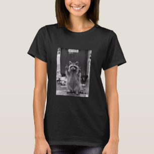 Raccoon Funny Raccoon Selfie Dumpster Trashcan T Shirt