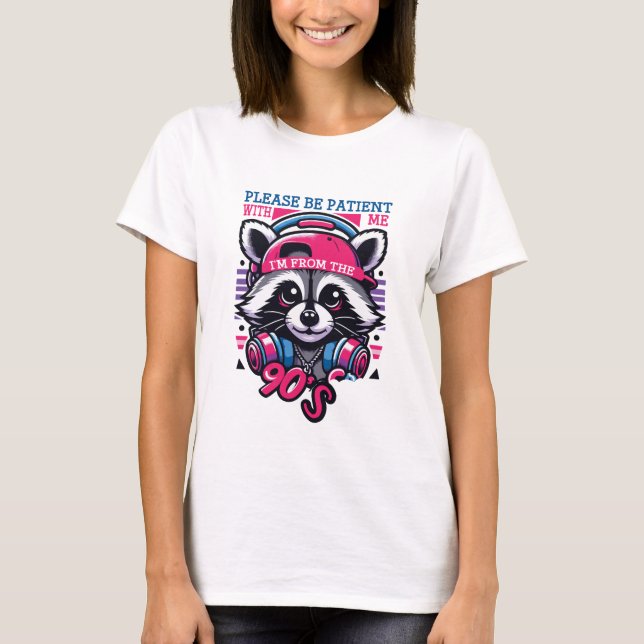 Raccoon Funny T Shirt (Framsida)