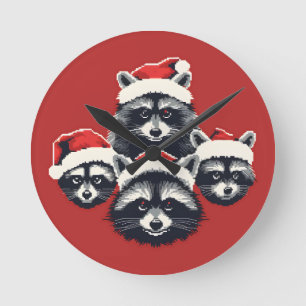 Raccoon God jul Ya filthy animal Rund Klocka
