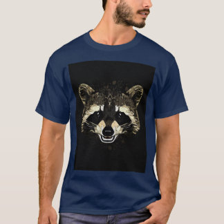 Raccoon Graphic T Shirt