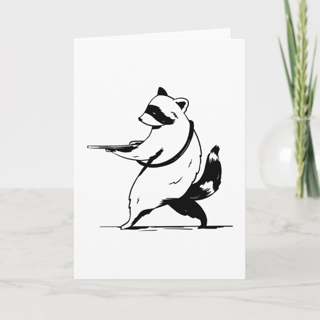 Raccoon gun kort (Framsida)