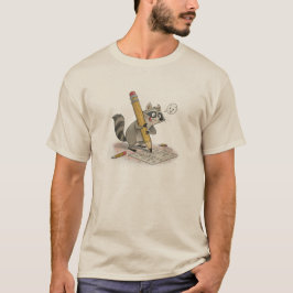 Raccoon Hand-Drawn T Shirt
