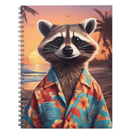 Raccoon Helgdag Anteckningsbok