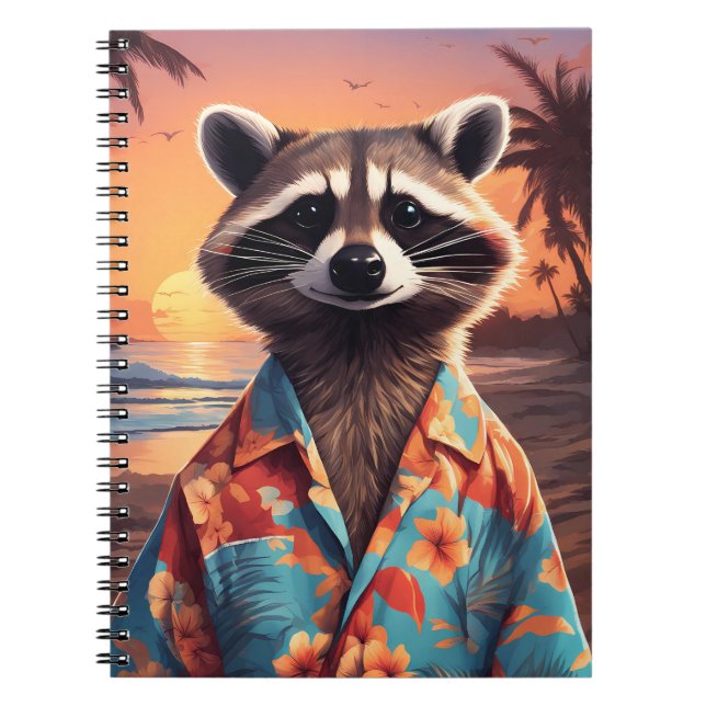 Raccoon Helgdag Anteckningsbok (Framsidan)