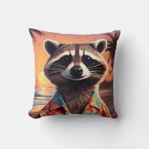 Raccoon Helgdag Kudde