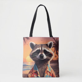 Raccoon Helgdag Tygkasse