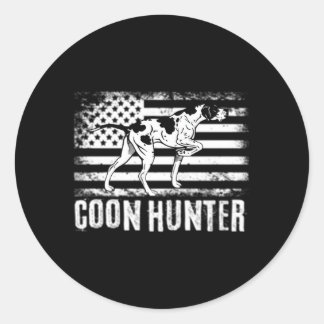 Raccoon Hunting Coon Hunting Coonhound Hunter Runt Klistermärke