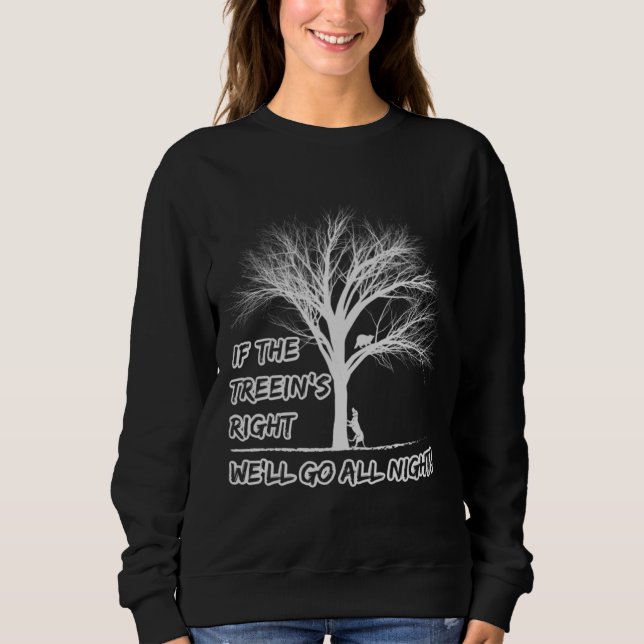 Raccoon Hunting Coon Treeing Raccoon Gifts T Shirt (Framsida)