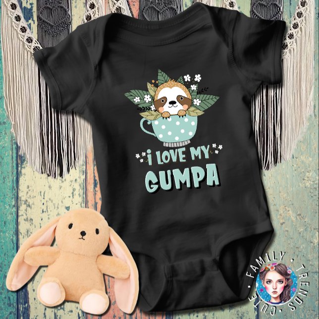 Raccoon I Kärlek My Gumpa T Shirt (Skapare uppladdad)