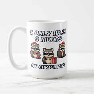 Raccoon, jag har bara tre timmar på julen kaffemugg