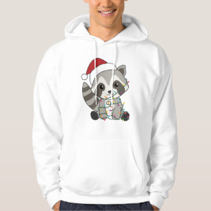 Raccoon jul Snö Winter Raccoons Hoodie