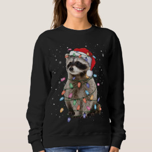 Raccoon Julgran Ljus Pajama Racoon Älskare T Shirt