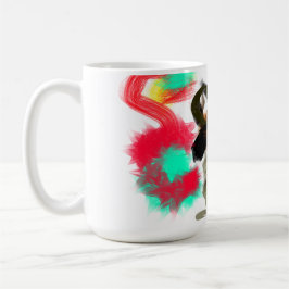 Raccoon jump fell  kaffemugg