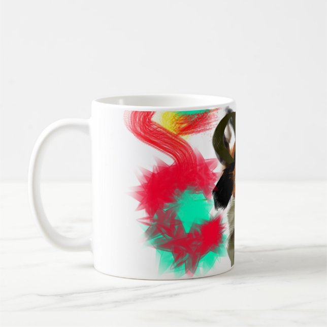 Raccoon jump fell  kaffemugg (Vänster)