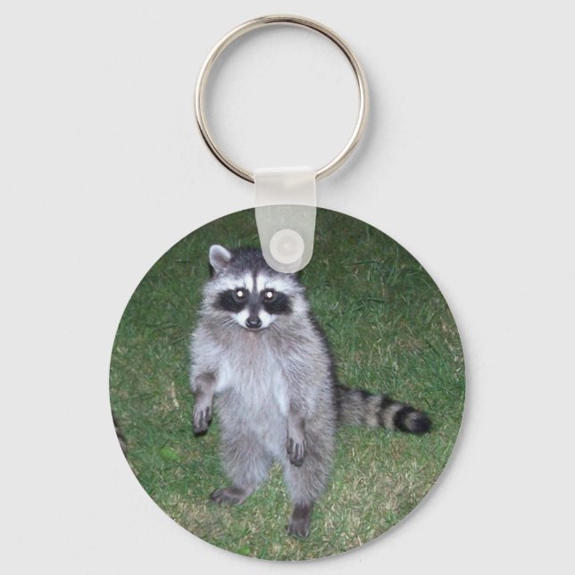 Raccoon Keychain Nyckelring (Framsida)