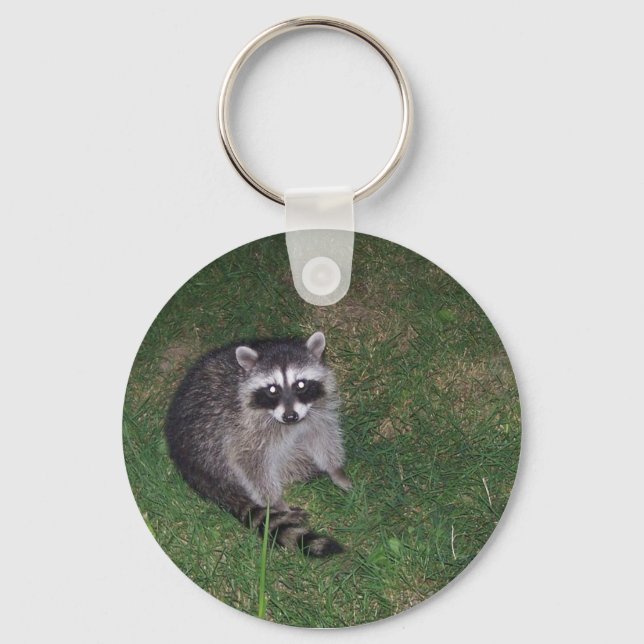 Raccoon Keychain Nyckelring (Framsida)