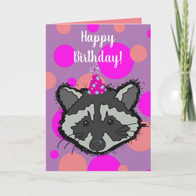Raccoon-kort Kort (Framsida)