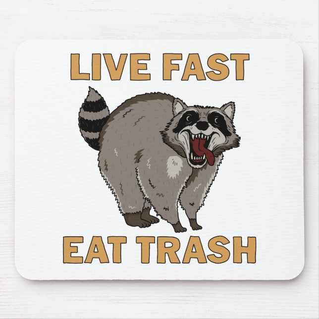 Raccoon - Live Fast Eat Sopor Musmatta (Framsidan)