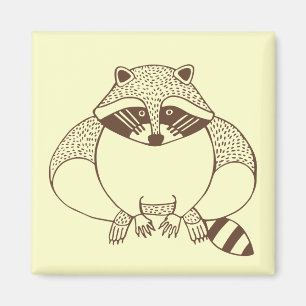 Raccoon Magnet