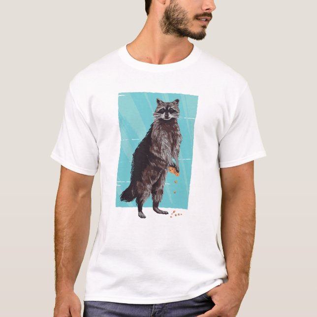 Raccoon med en kaka t shirt (Framsida)