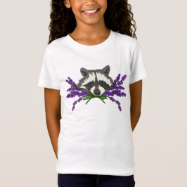 Raccoon med lavender. Raccoon Party T Shirt